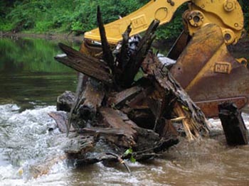 Removal of Wood Dam